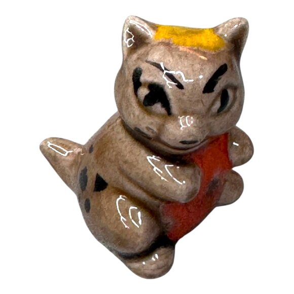 Vintage Forest Creatures Mexico Pottery Set 4 Animal Figurines Signed Fox Mini - Picture 12 of 13